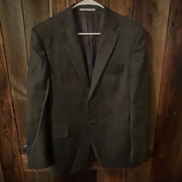 Burberry Men Dark Grey Stripe Blazer Size 40R EUC - Picture 4 of 13